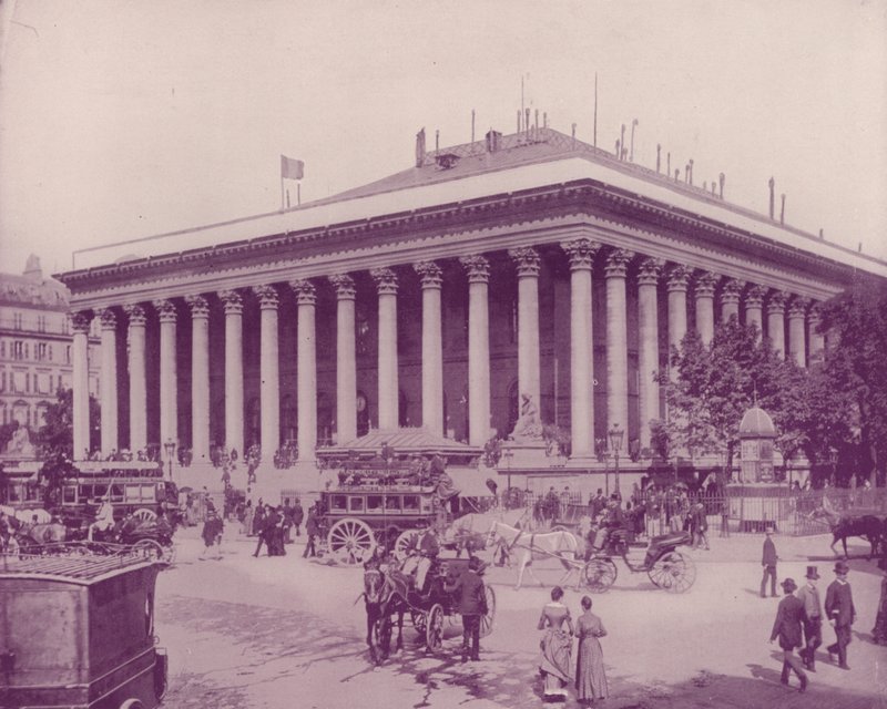 Paris: The Bourse (b/w photo) 作者 法国摄影师