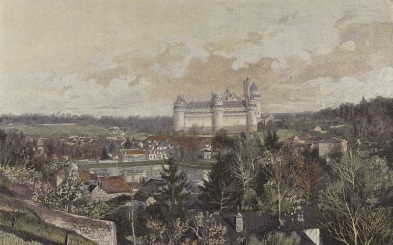 Pierrefonds，从岩石采取的全视图 作者 法国摄影师