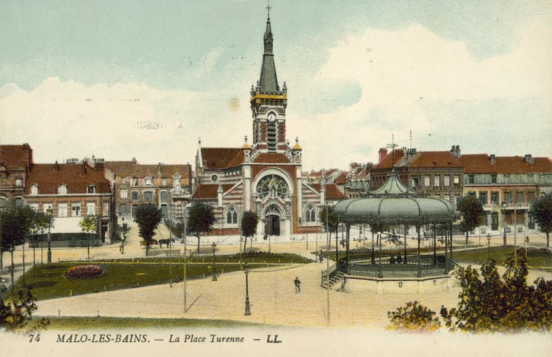 Place Turenne, Malo-les-Bains (colour photo) 作者 法国摄影师