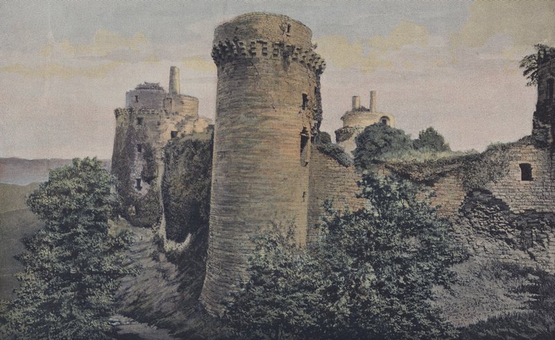 Pledeliag，Chateau de la Hunaudaye的废墟 作者 法国摄影师