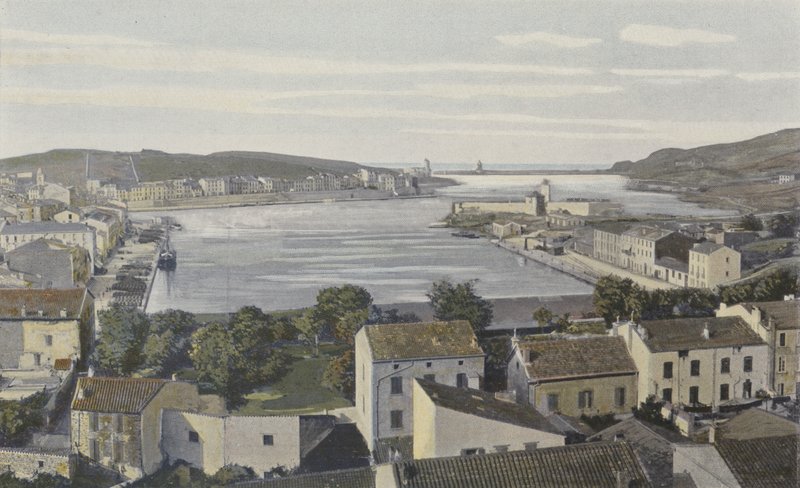 Port-Vendres，港口的一般视图 作者 法国摄影师