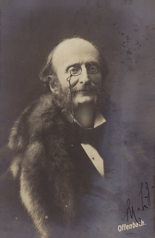 Jacques Offenbach的肖像 作者 法国摄影师