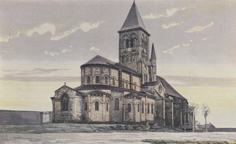 Saint-Menoux，教堂，合奏NE 作者 法国摄影师