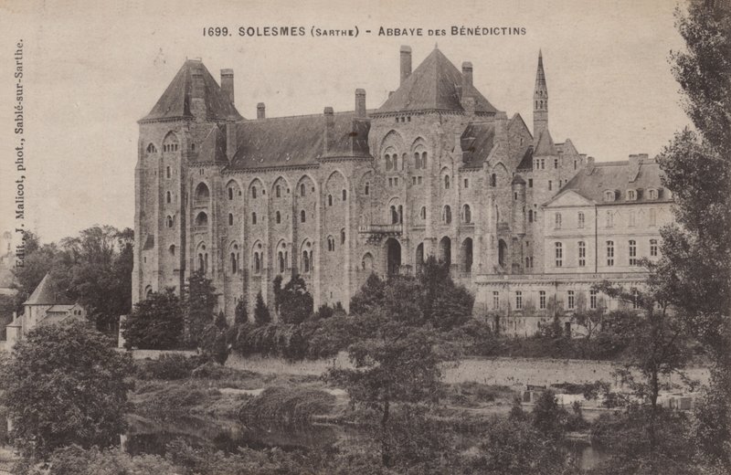 Solesmes，Sarte，Abbaye Des Benedictins 作者 法国摄影师