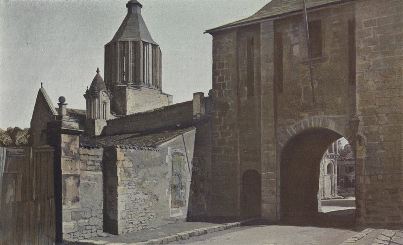 Surgeres，Town Gate和Church Bell Tower 作者 法国摄影师