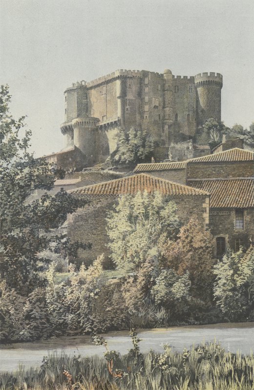 Suze-la-Rousse，Chateau，从平原一侧拍摄的景色 作者 法国摄影师