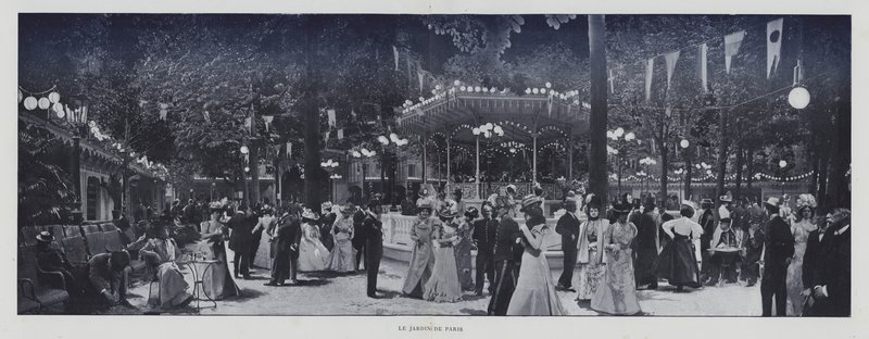 The Jardin de Paris (b/w photo) 作者 法国摄影师