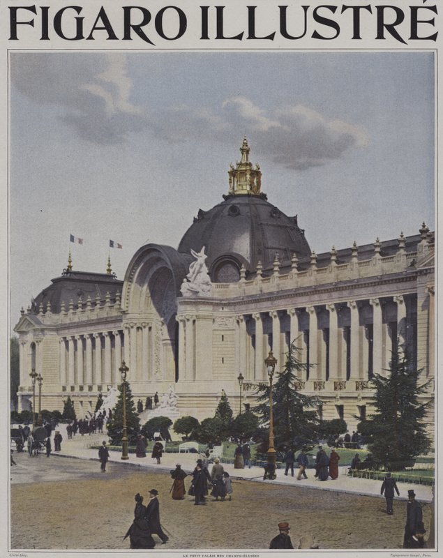 The Petit Palais from the Champs-Elysees, Exposition Universelle 1900, Paris (colour photo) 作者 法国摄影师