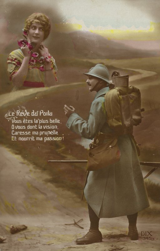 士兵的梦想（有色照片） 作者 法国摄影师