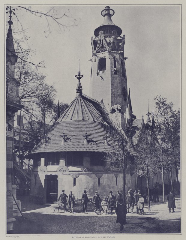 The pavilion of Finland at the Exposition Universelle 1900, Paris (b/w photo) 作者 法国摄影师