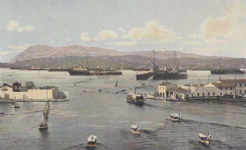 Toulon，Darse Vieille和Petite Rade，从Quai de Kronstadt采取的看法 作者 法国摄影师