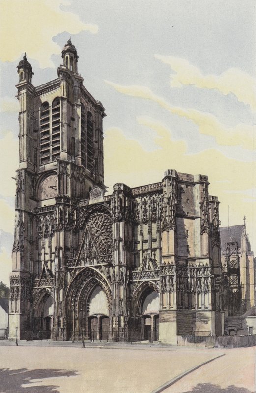 特鲁瓦，Cathedrale，Facade O. 作者 法国摄影师