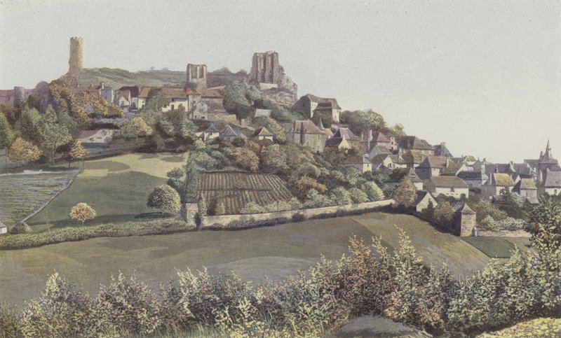 Turenne，城市和城堡景观，Cote N. 作者 法国摄影师