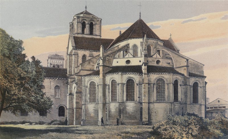 Vezelay，马德琳教堂，Apse，侧SE 作者 法国摄影师