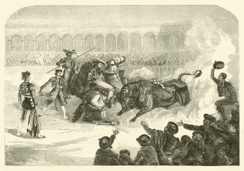 A bullfight in Madrid (engraving) 作者 法语学校