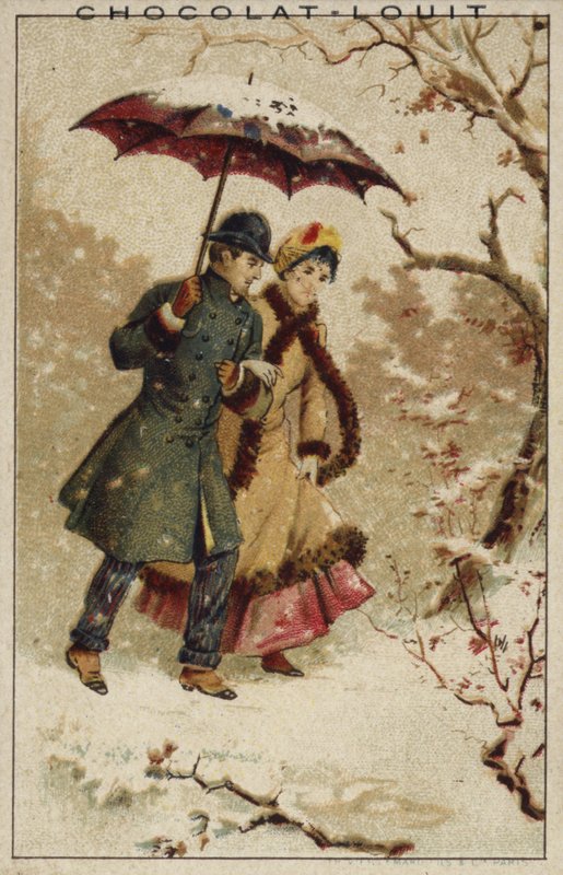 在雪地里散步 作者 法语学校