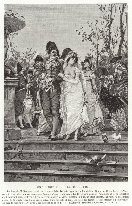 目录下的婚礼，法国大革命，1795-1799 作者 法语学校