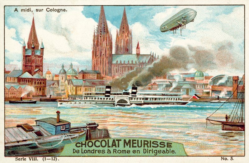 Above Cologne at midday (chromolitho) 作者 法语学校