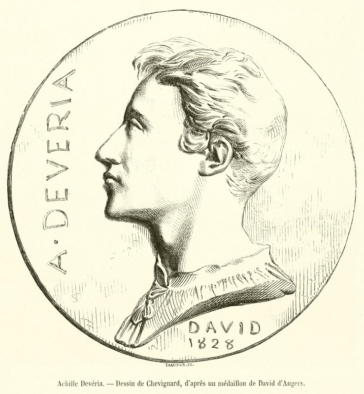 Achille Deveria（雕刻）。 作者 法语学校