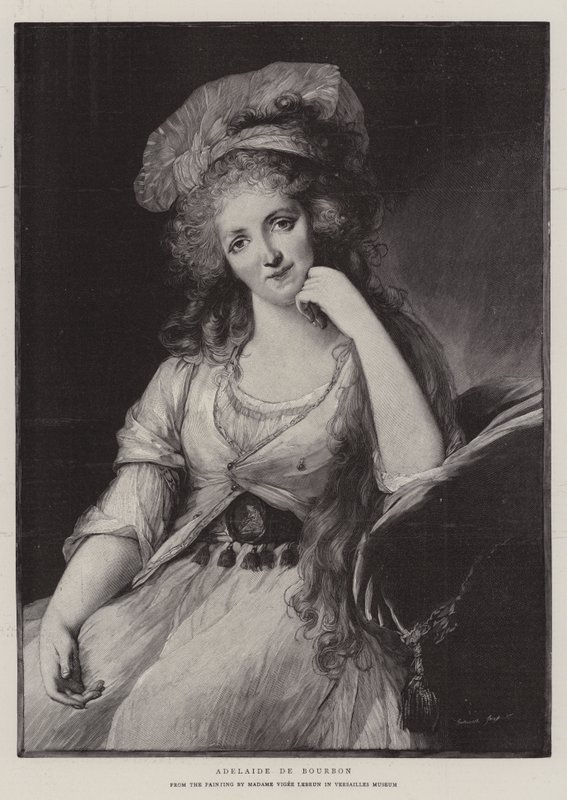 Adelaide de Bourbon (engraving) 作者 法语学校
