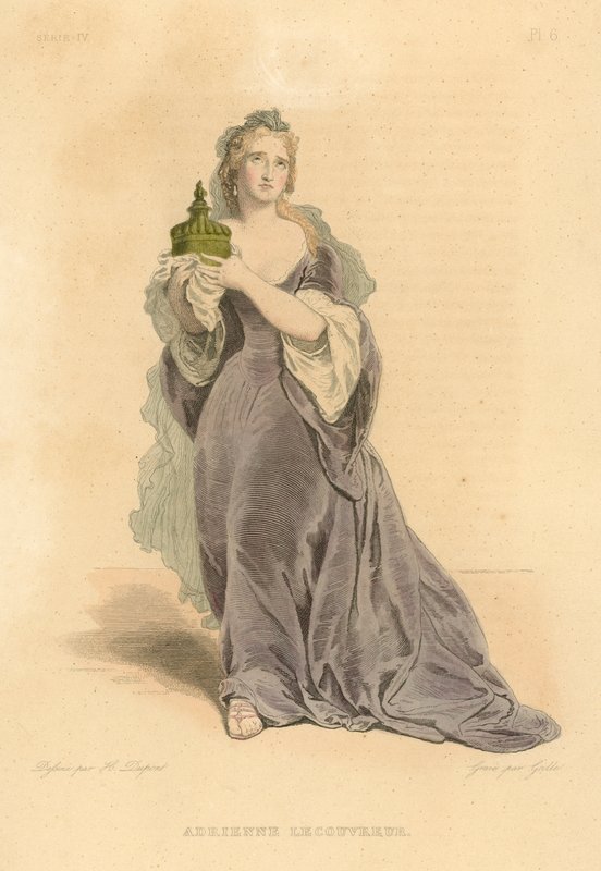 Adrienne Lecouvreur（彩色雕刻） 作者 法语学校