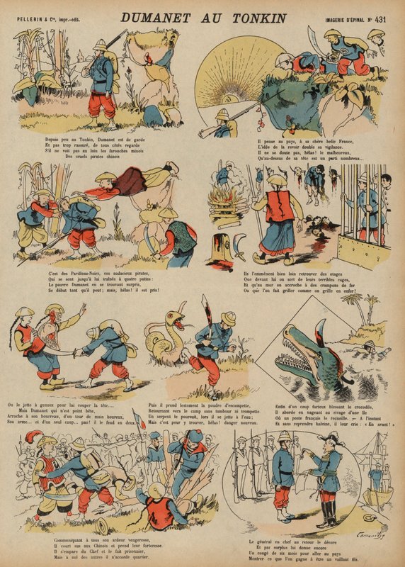 法国士兵杜马内在东京的历险记（彩色版画 作者 法语学校