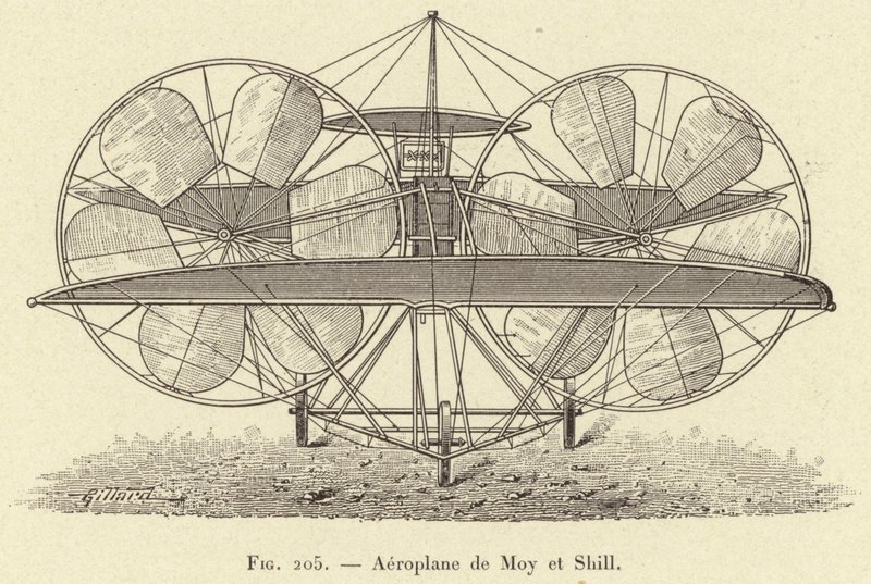 Aeroplane de Moy et Shill (engraving) 作者 法语学校
