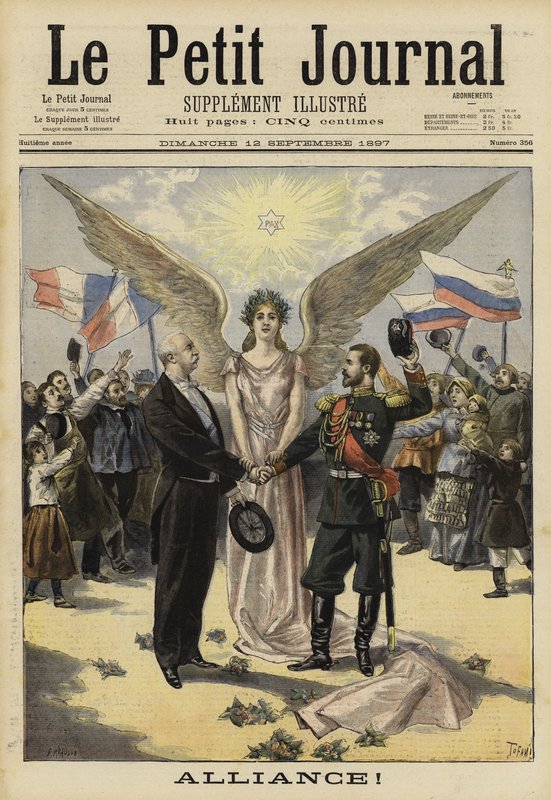 法国与俄罗斯的联盟，1897年 作者 法语学校