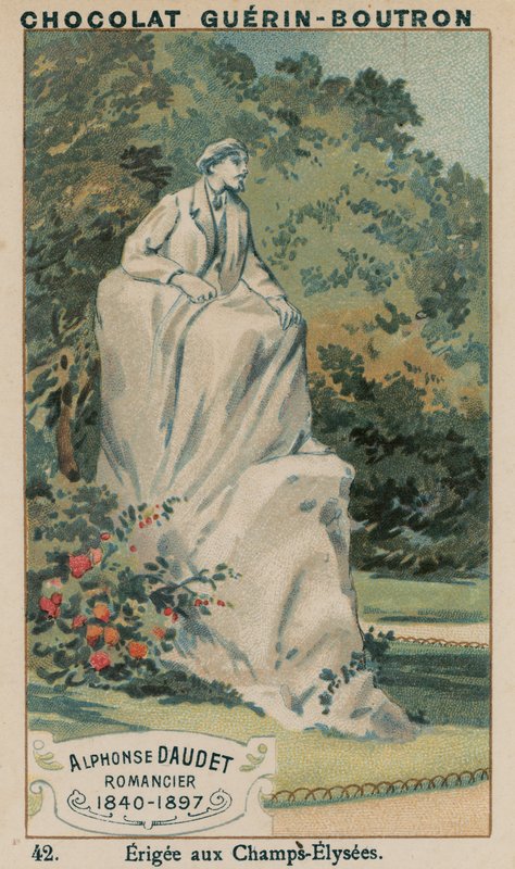 小说家Alphonse Daudet，1840-1897，香榭丽舍大街的Erigee 作者 法语学校