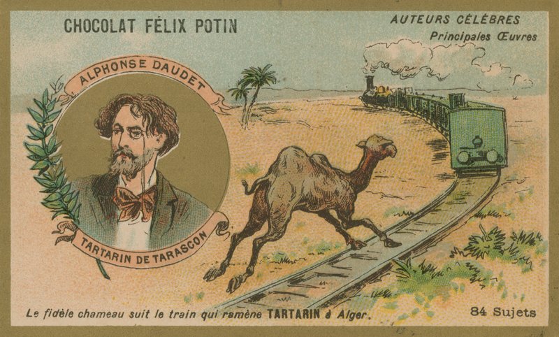 Alphonse Daudet和Tartarin de Tarascon的场景 作者 法语学校
