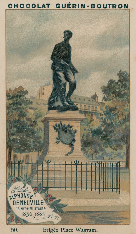 Alphonse De Neuville，军事画家，1836-1885，Erigee Place Wagram 作者 法语学校