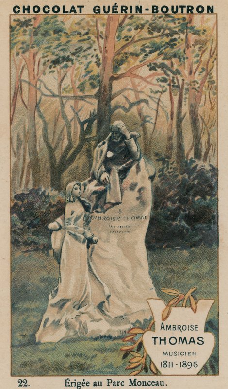 Ambroise Thomas，音乐家，1811-1896，Earce在Parc Monceau 作者 法语学校