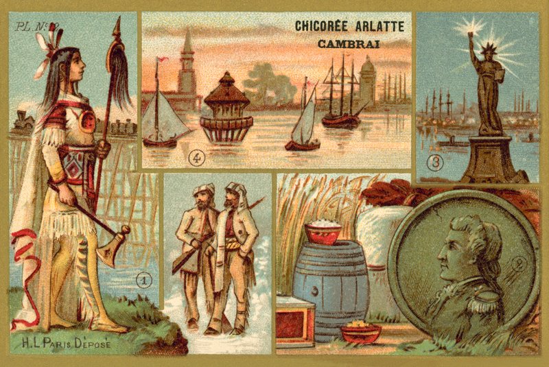 America (chromolitho) 作者 法语学校