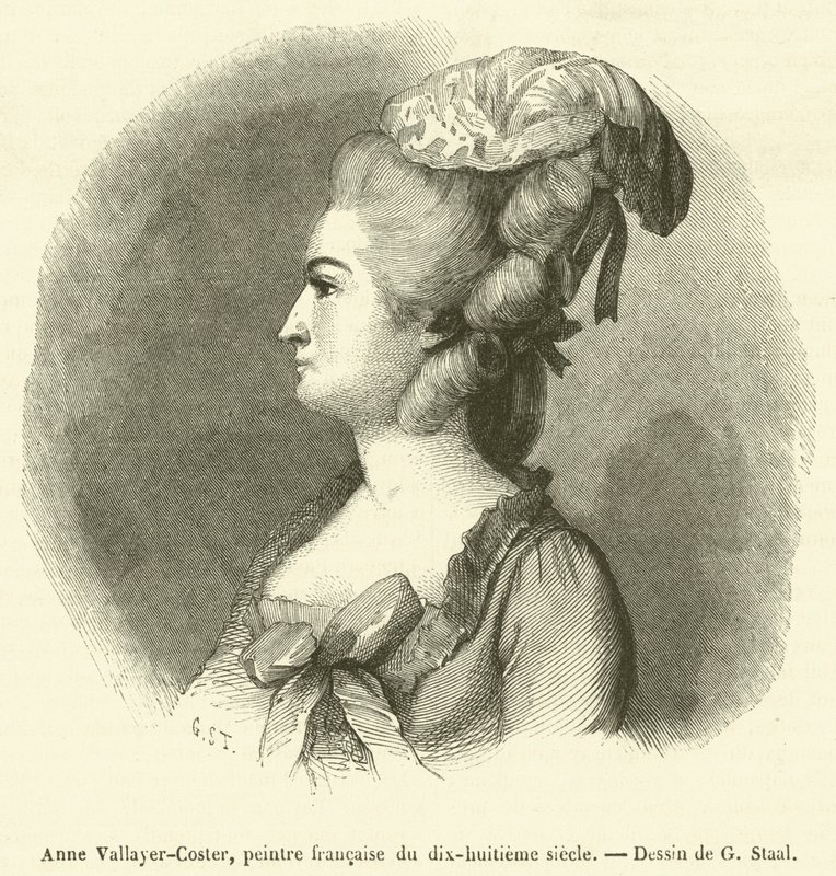 Anne Vallayer-Coster，十八世纪法国画家（版画） 作者 法语学校