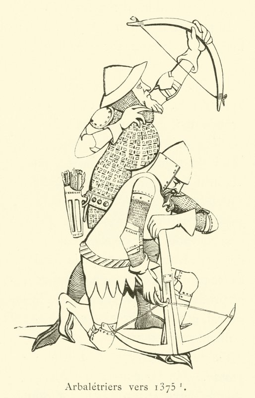 Arbaletriers vers 1375 (engraving) 作者 法语学校