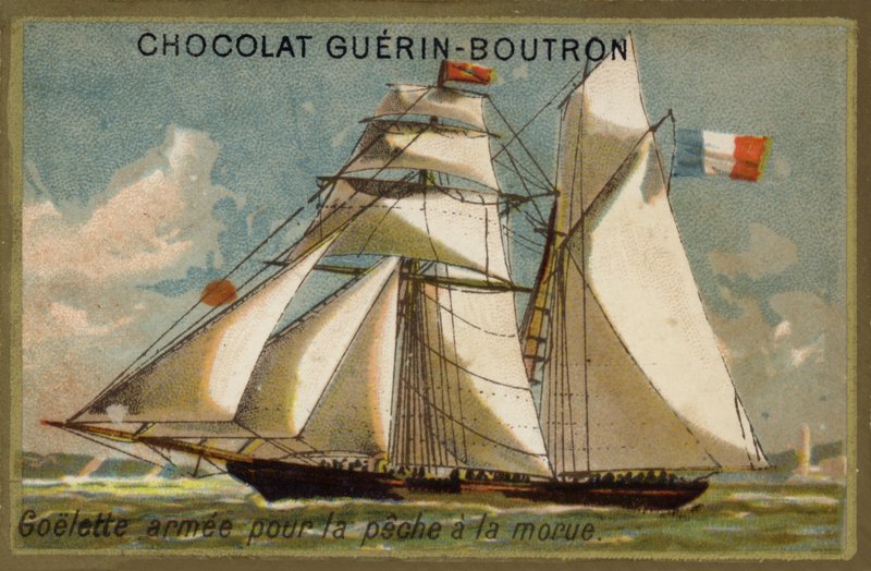 Armed cod fishing schooner (chromolitho) 作者 法语学校