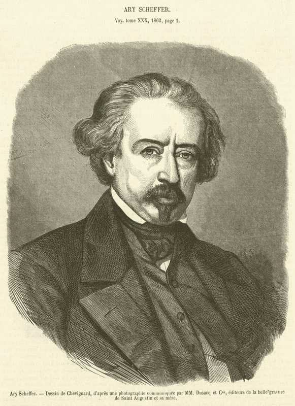 Ary Scheffer（雕刻）。 作者 法语学校