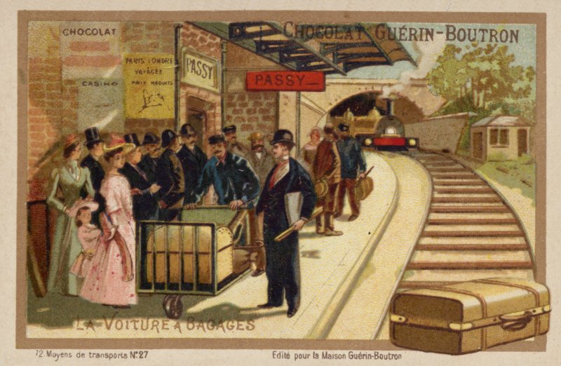 Baggage cart (chromolitho) 作者 法语学校