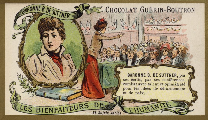 Baroness Bertha von Suttner, Austrian novelist and pacifist (chromolitho) 作者 法语学校