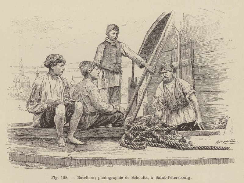 Bateliers (engraving) 作者 法语学校