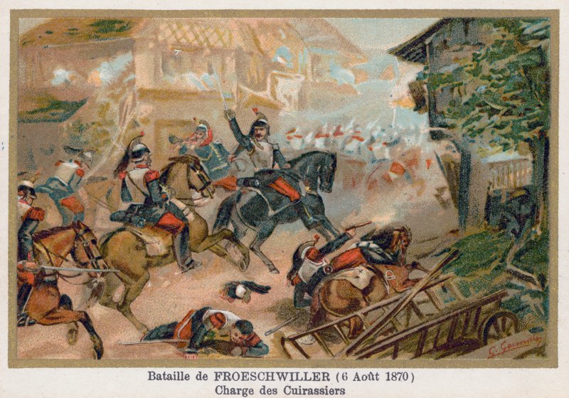 Froeschwiller之战，Cuirassiers的冲锋 作者 法语学校