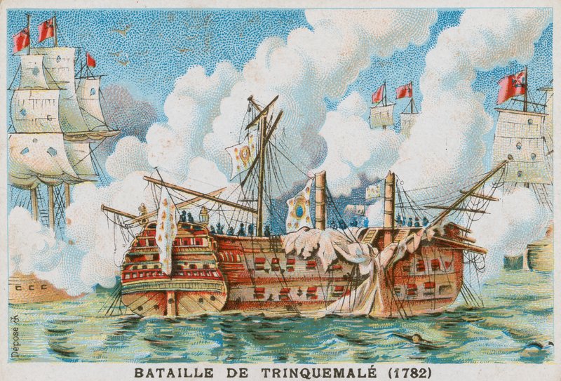 Trincomalee之战，1782年 作者 法语学校