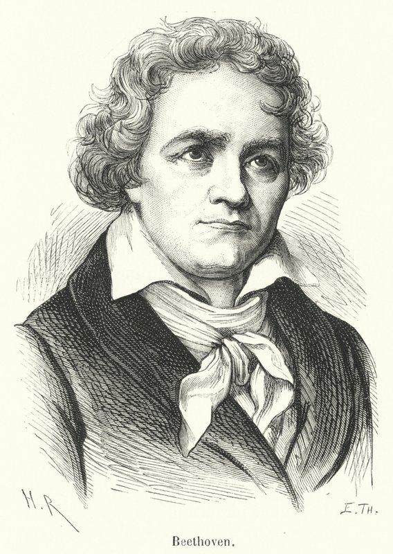Beethoven (engraving) 作者 法语学校
