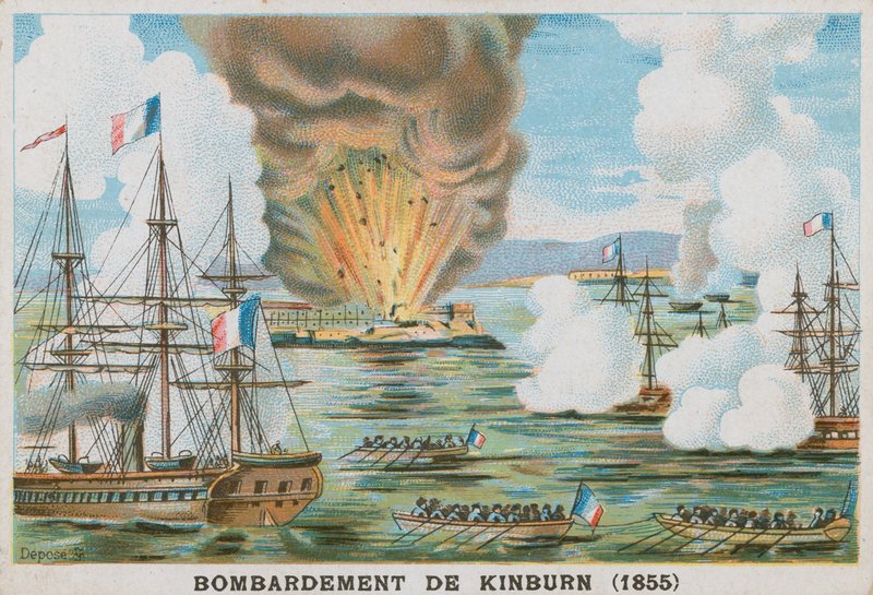 1855年Kinburn的轰炸 作者 法语学校