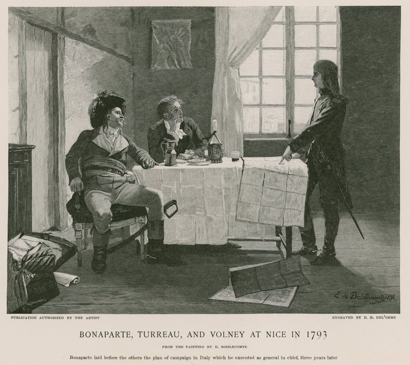 1793年，波拿巴，Turreau和Volney在尼斯 作者 法语学校