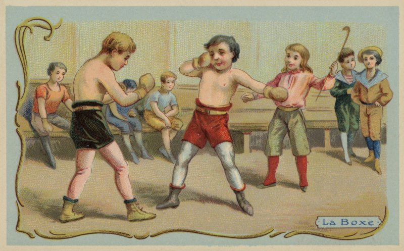 Boxing (chromolitho) 作者 法语学校