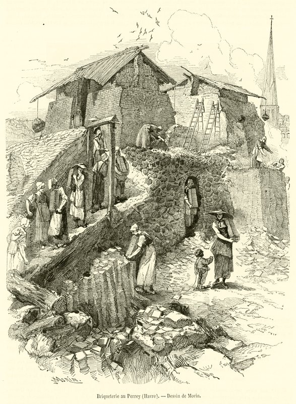 Briqueterie au Perrey, Havre (雕刻) 作者 法语学校
