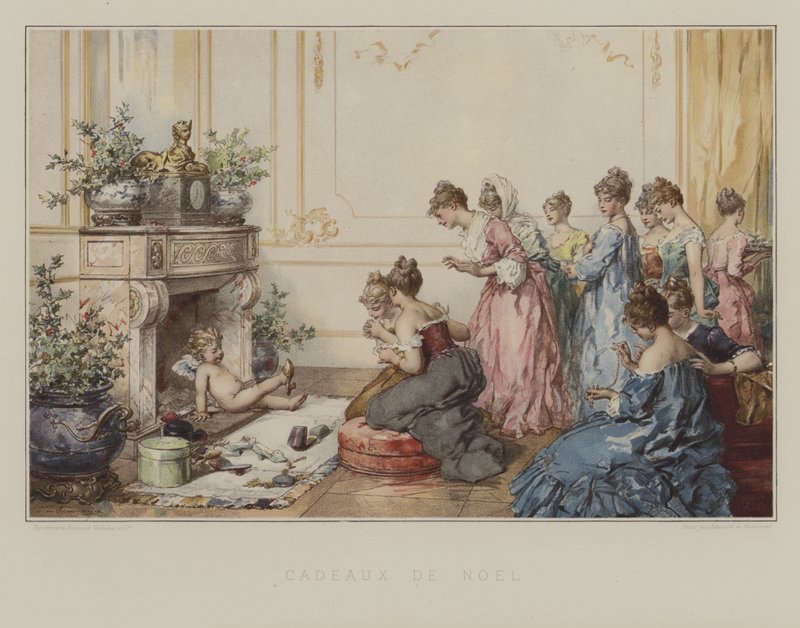 Cadeaux de Noel (colour litho) 作者 法语学校