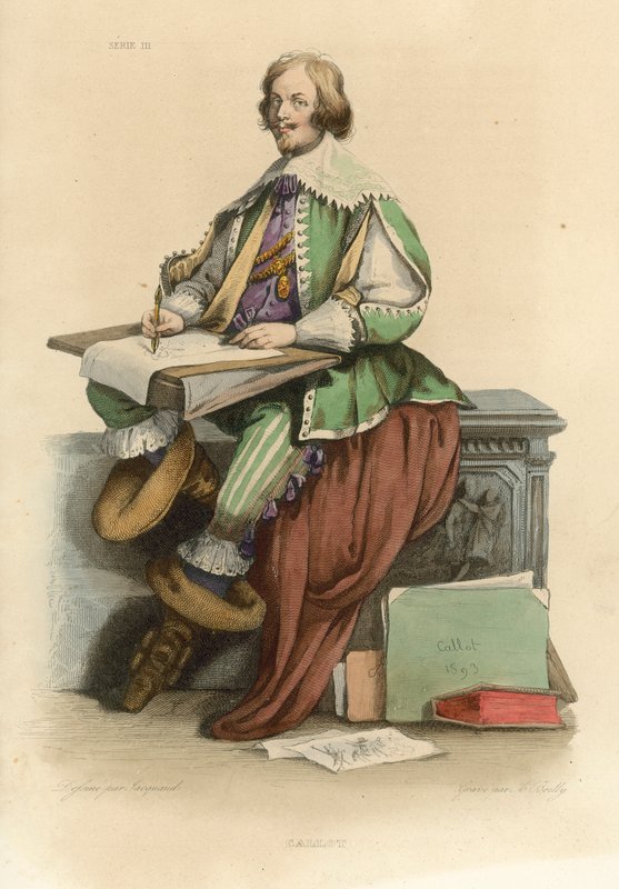 Callot (coloured engraving) 作者 法语学校
