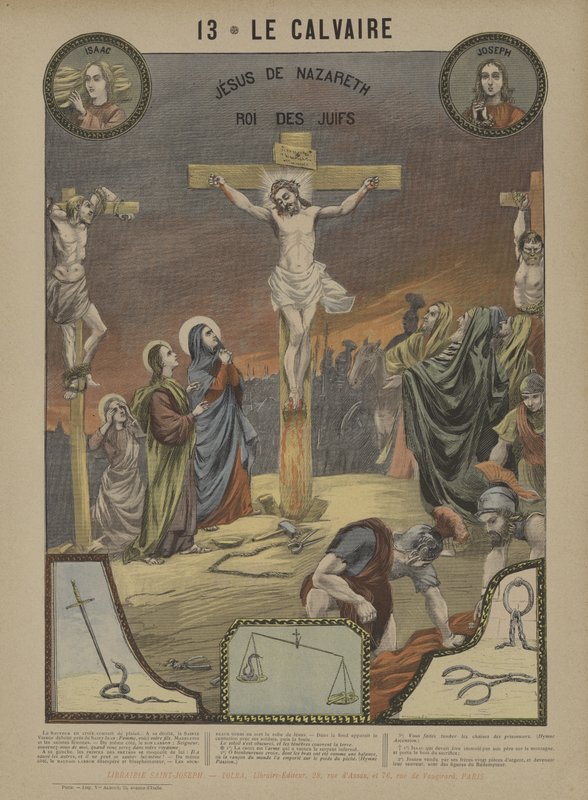 Calvary (colour litho) 作者 法语学校